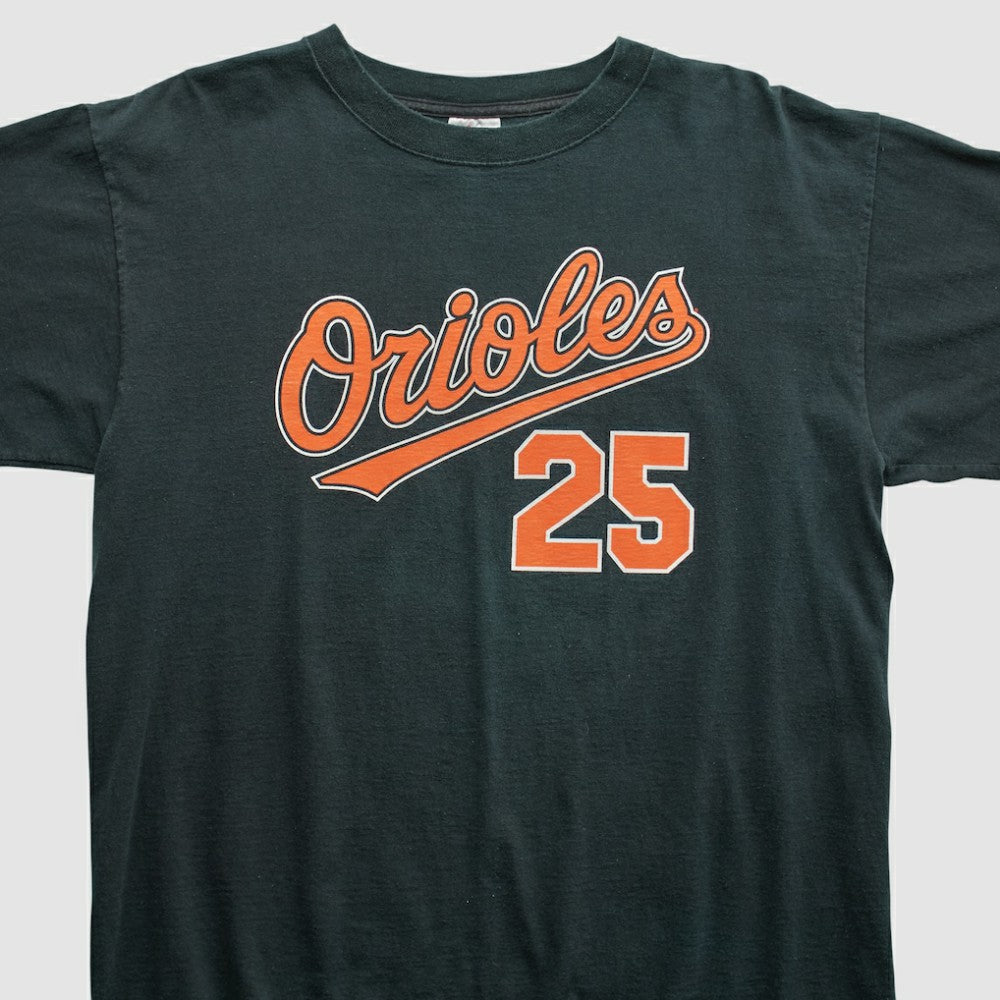 Baltimore Orioles Majestic 2000s T-shirt - Black Vintage