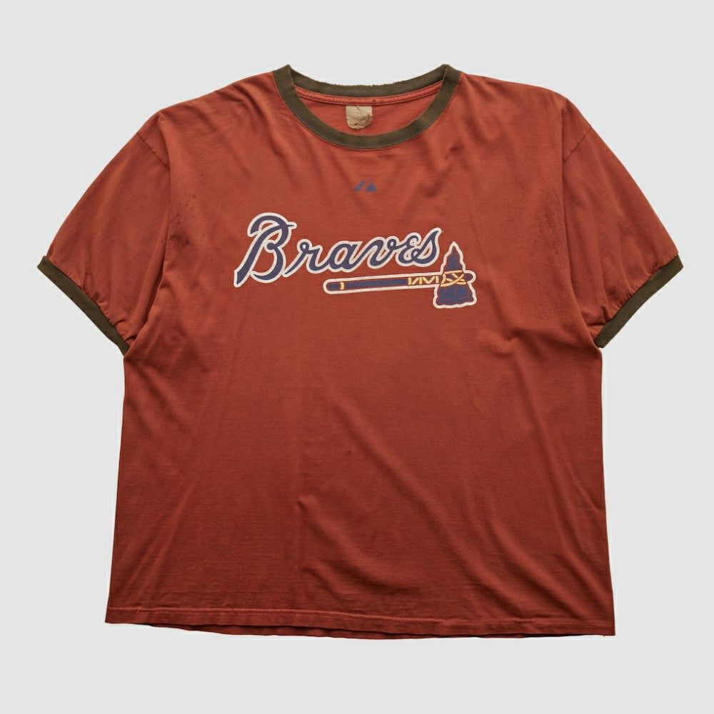 Atlanta Braves 2000s T-shirt - Red Vintage