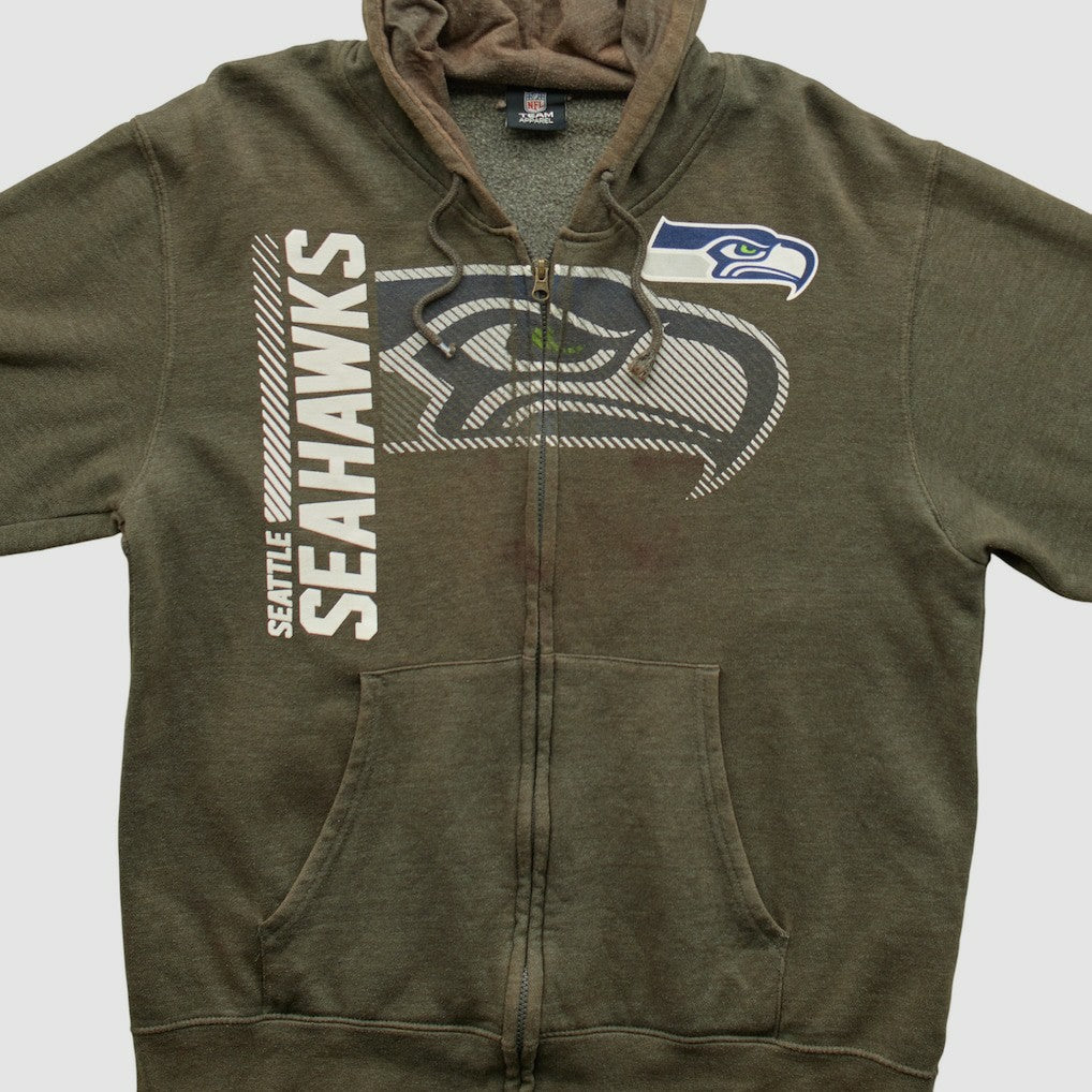 NFL Seattle Seahawks NFL 2010s Hooded Full Zip Sweatshirt