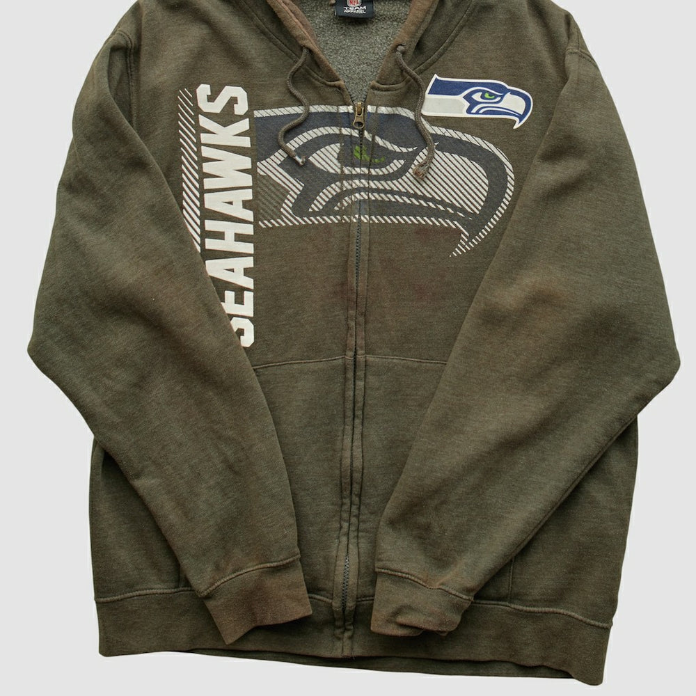 NFL Seattle Seahawks NFL 2010s Hooded Full Zip Sweatshirt