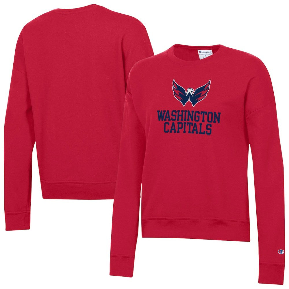 Washington Capitals Champion Women's Wordmark Lockup Powerblend Sweatshirt