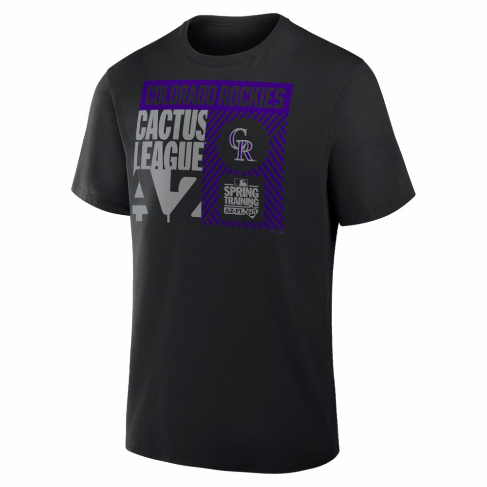 Colorado Rockies 2026 Spring Training True Icon T-Shirt - Black