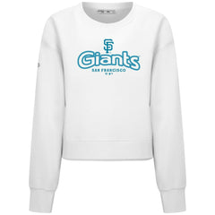 San Francisco Giants Levelwear Women's Judd Cornerstone Cropped Sweatshirt - White
