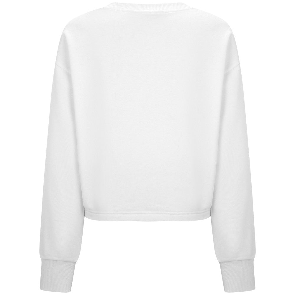 Miami Marlins Levelwear Women's Judd Cornerstone Cropped Sweatshirt - White
