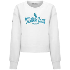 Chicago White Sox Levelwear Women's Judd Cornerstone Cropped Sweatshirt - White