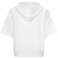 Cincinnati Reds Levelwear Women's Amber Short Sleeve Cornerstone Hoodie - White