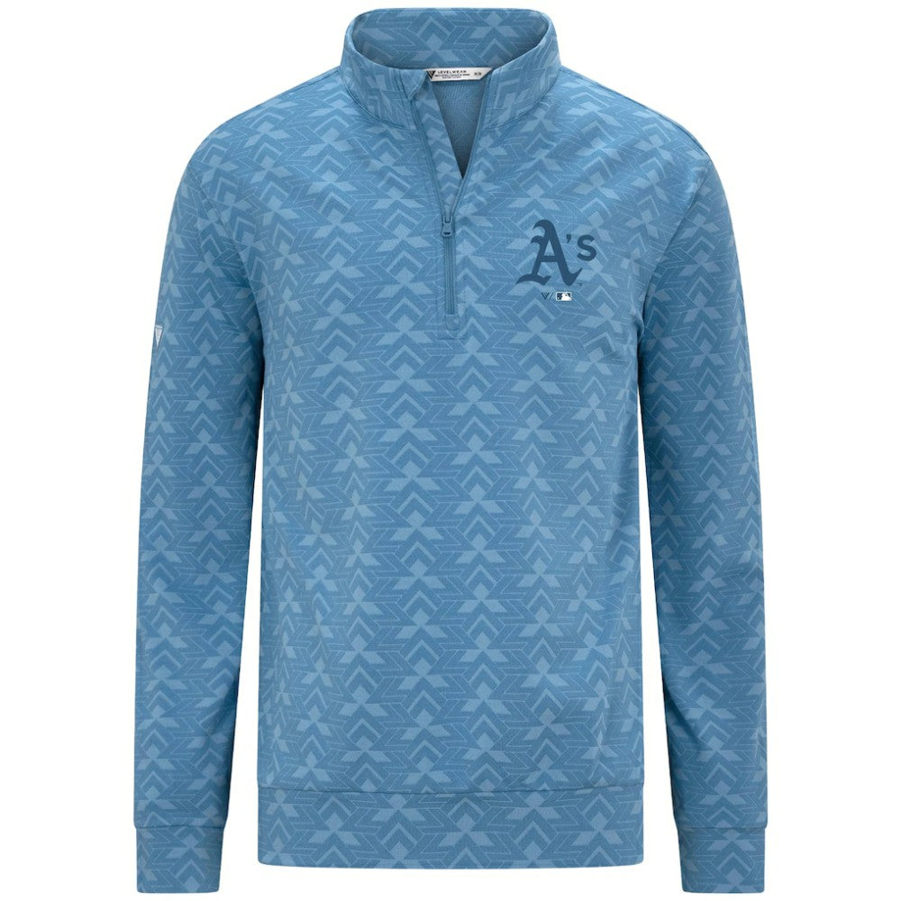 Athletics Levelwear Chameleon Quarter-Zip Pullover - Blue