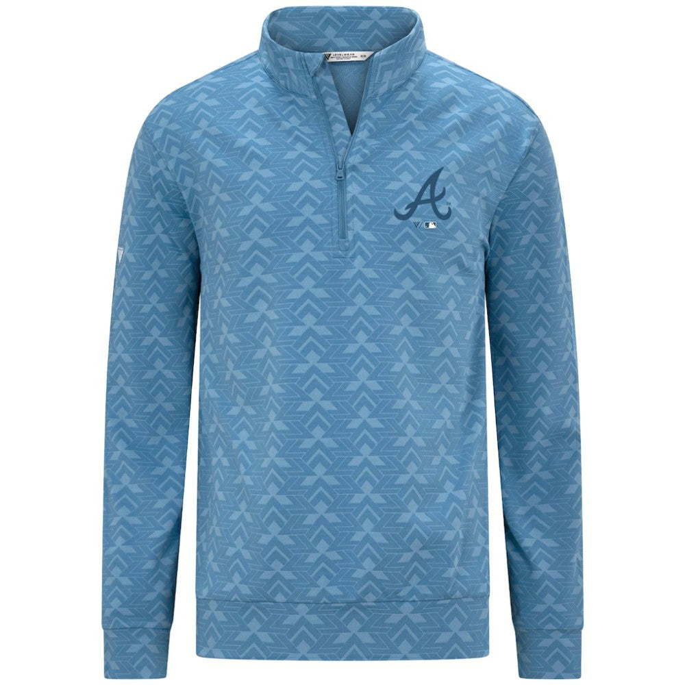 Atlanta Braves Levelwear Chameleon Quarter-Zip Pullover - Blue