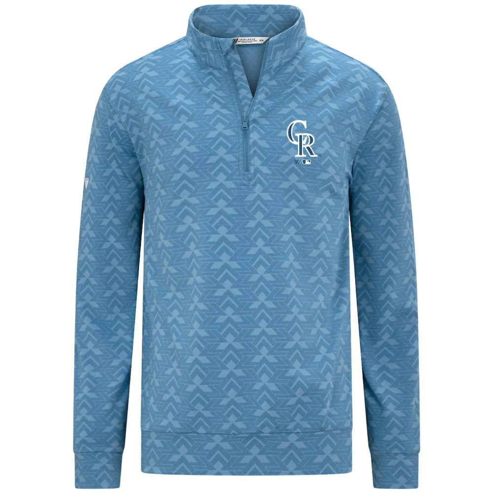Colorado Rockies Levelwear Chameleon Quarter-Zip Pullover - Blue