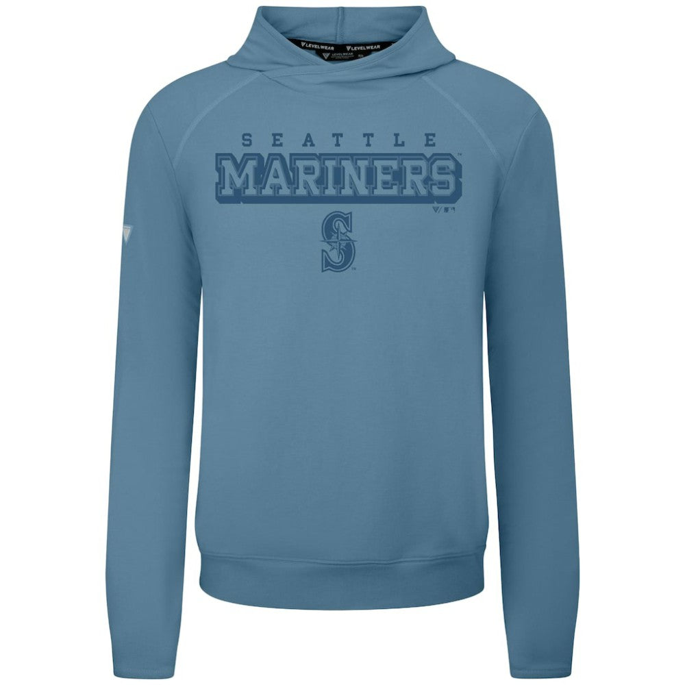 Seattle Mariners Levelwear Mandate Tri-Blend Hoodie - Blue