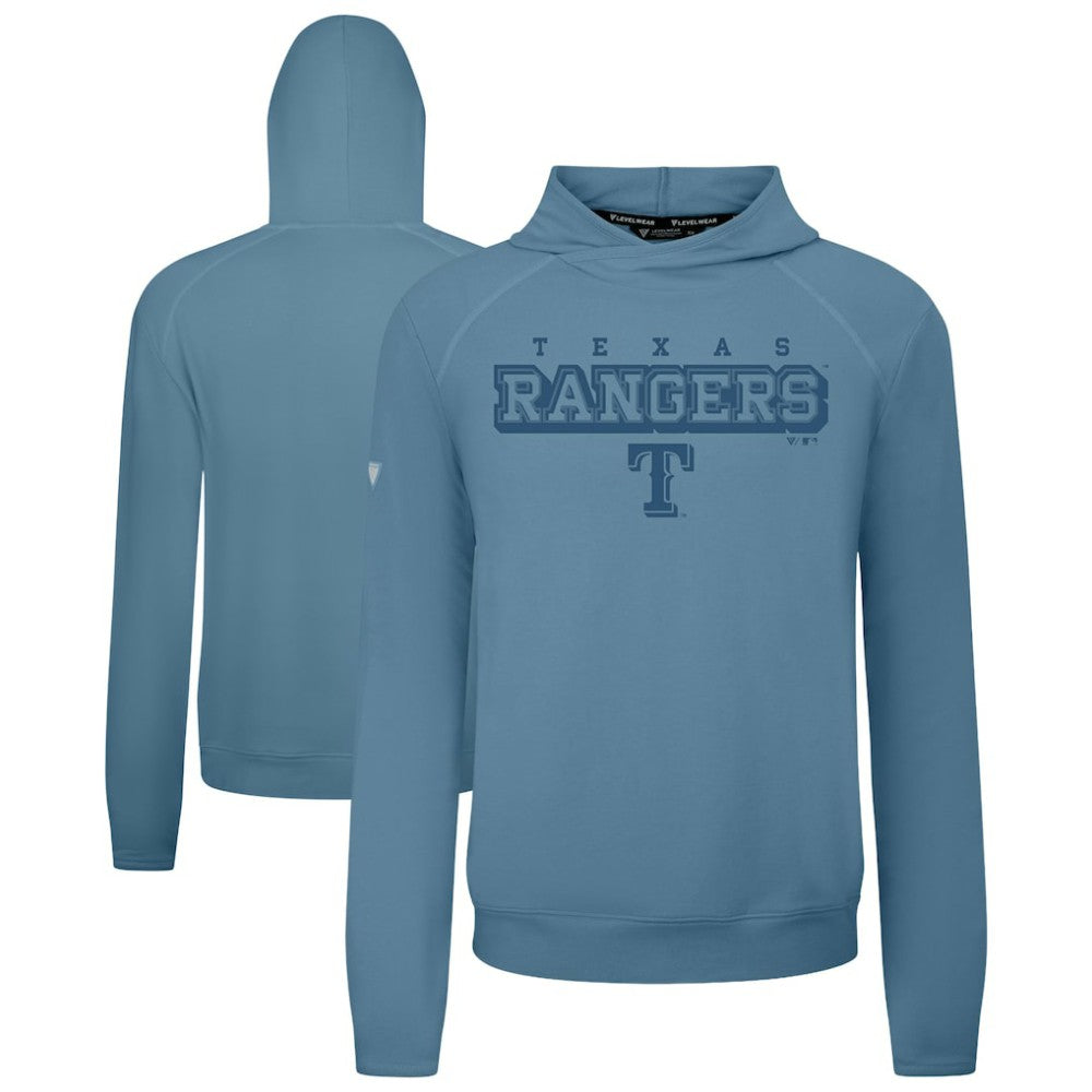 Texas Rangers Levelwear Mandate Tri-Blend Hoodie - Blue