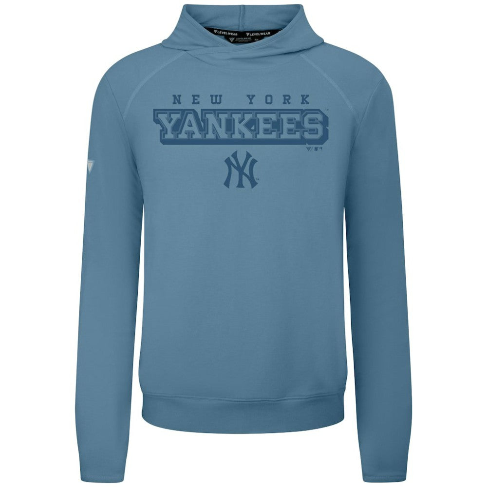New York Yankees Levelwear Mandate Tri-Blend Hoodie - Blue