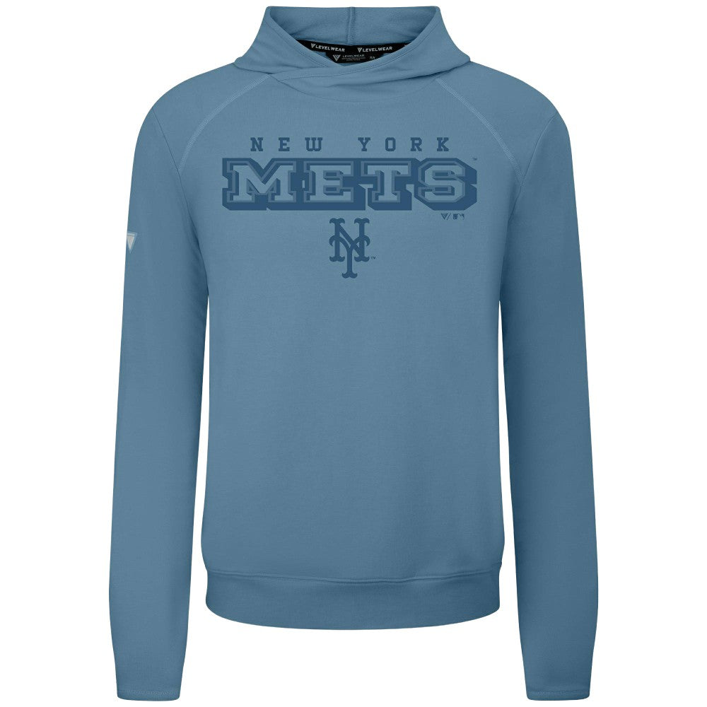 New York Mets Levelwear Mandate Tri-Blend Hoodie - Blue