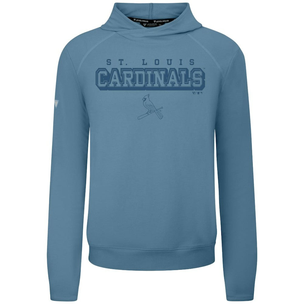 St. Louis Cardinals Levelwear Mandate Tri-Blend Hoodie - Blue