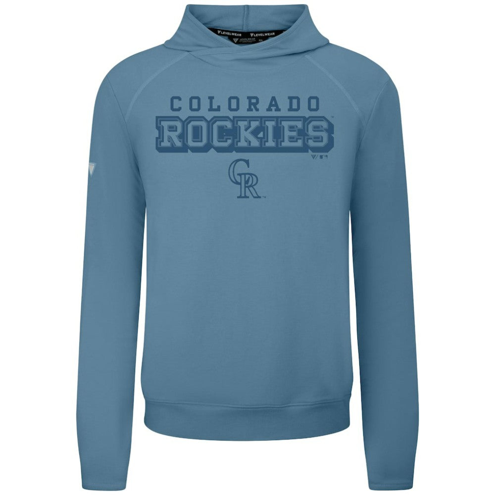 Colorado Rockies Levelwear Mandate Tri-Blend Hoodie - Blue