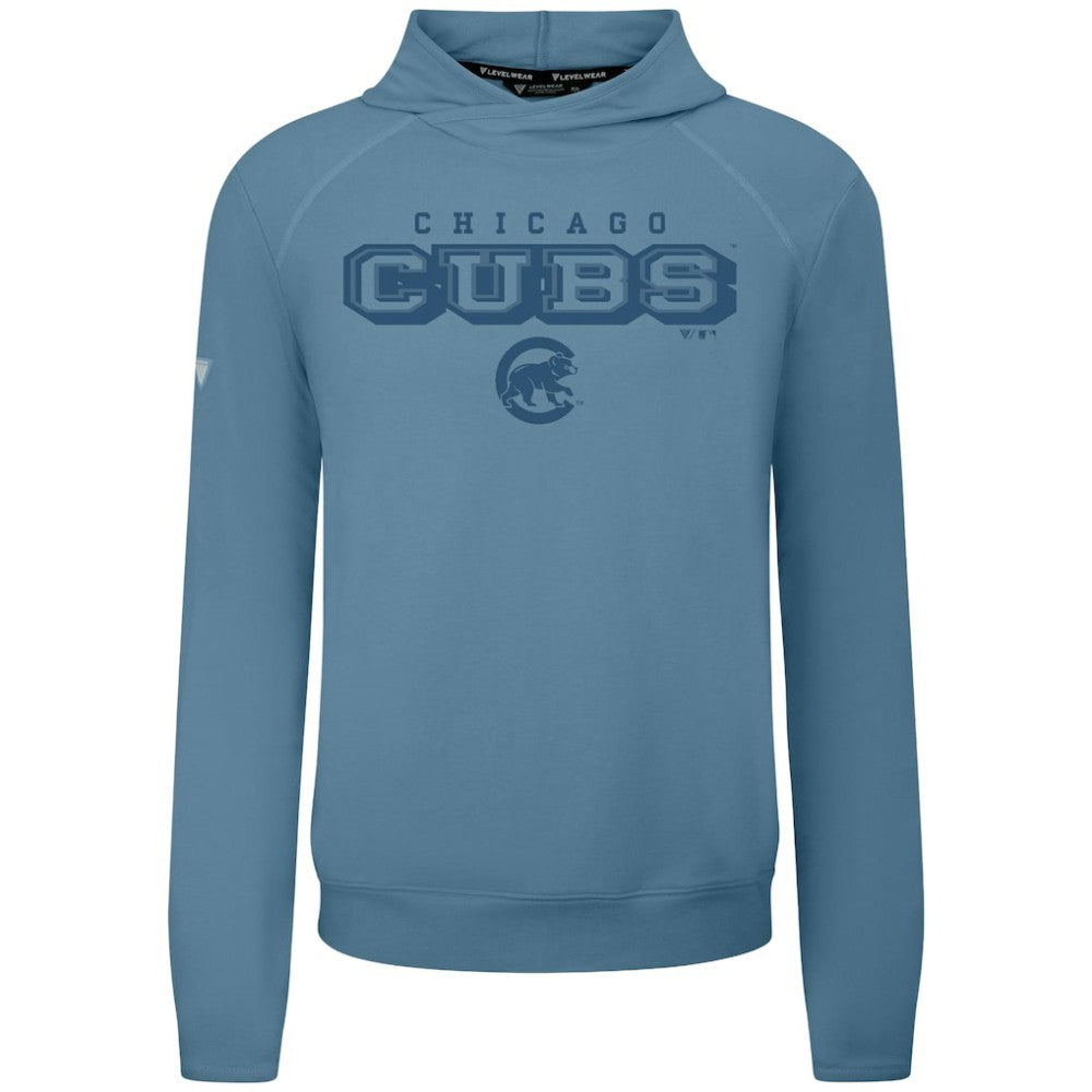 Chicago Cubs Levelwear Mandate Tri-Blend Hoodie - Blue