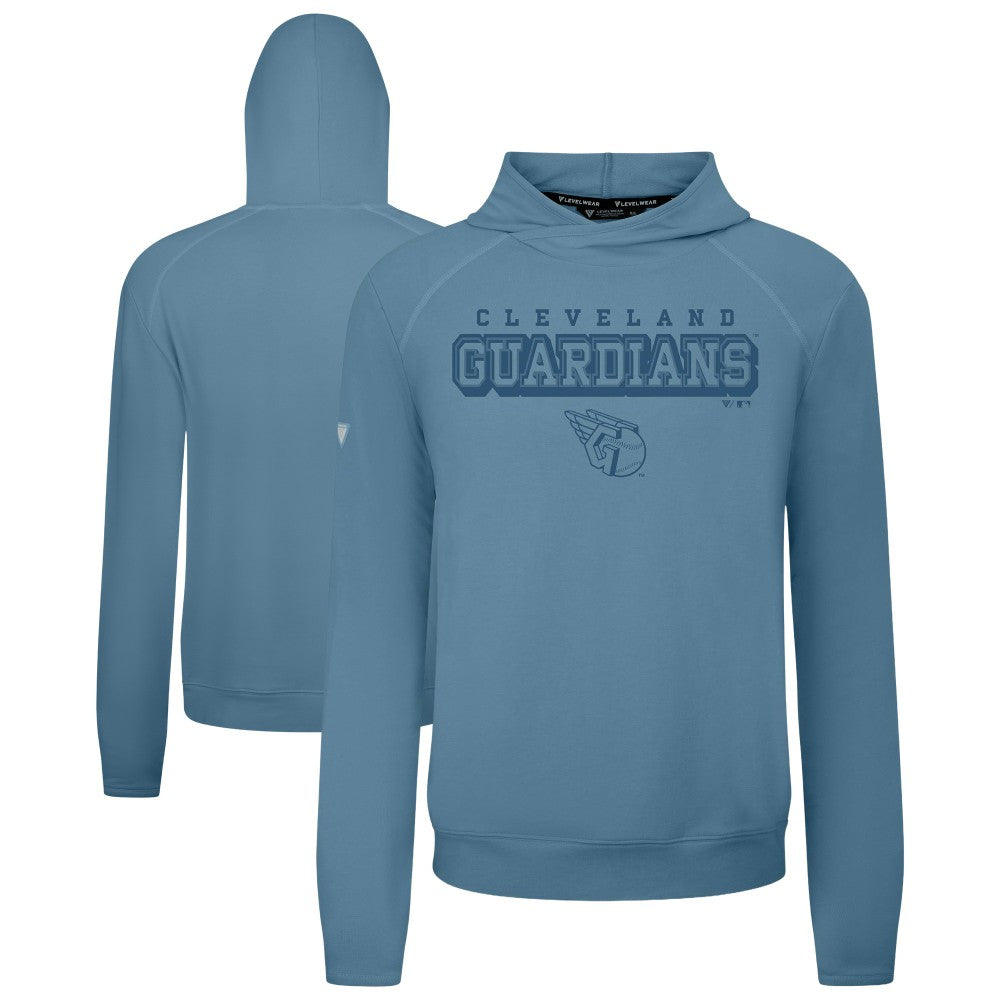 Cleveland Guardians Levelwear Mandate Tri-Blend Hoodie - Blue