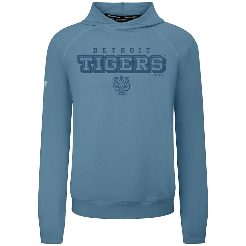 Detroit Tigers Levelwear Mandate Tri-Blend Hoodie - Blue