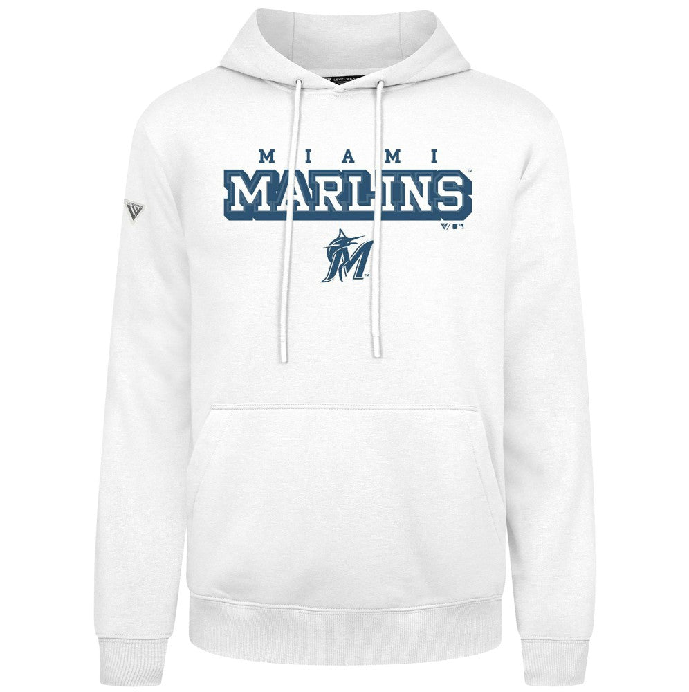 Miami Marlins Levelwear Podium Hoodie - White