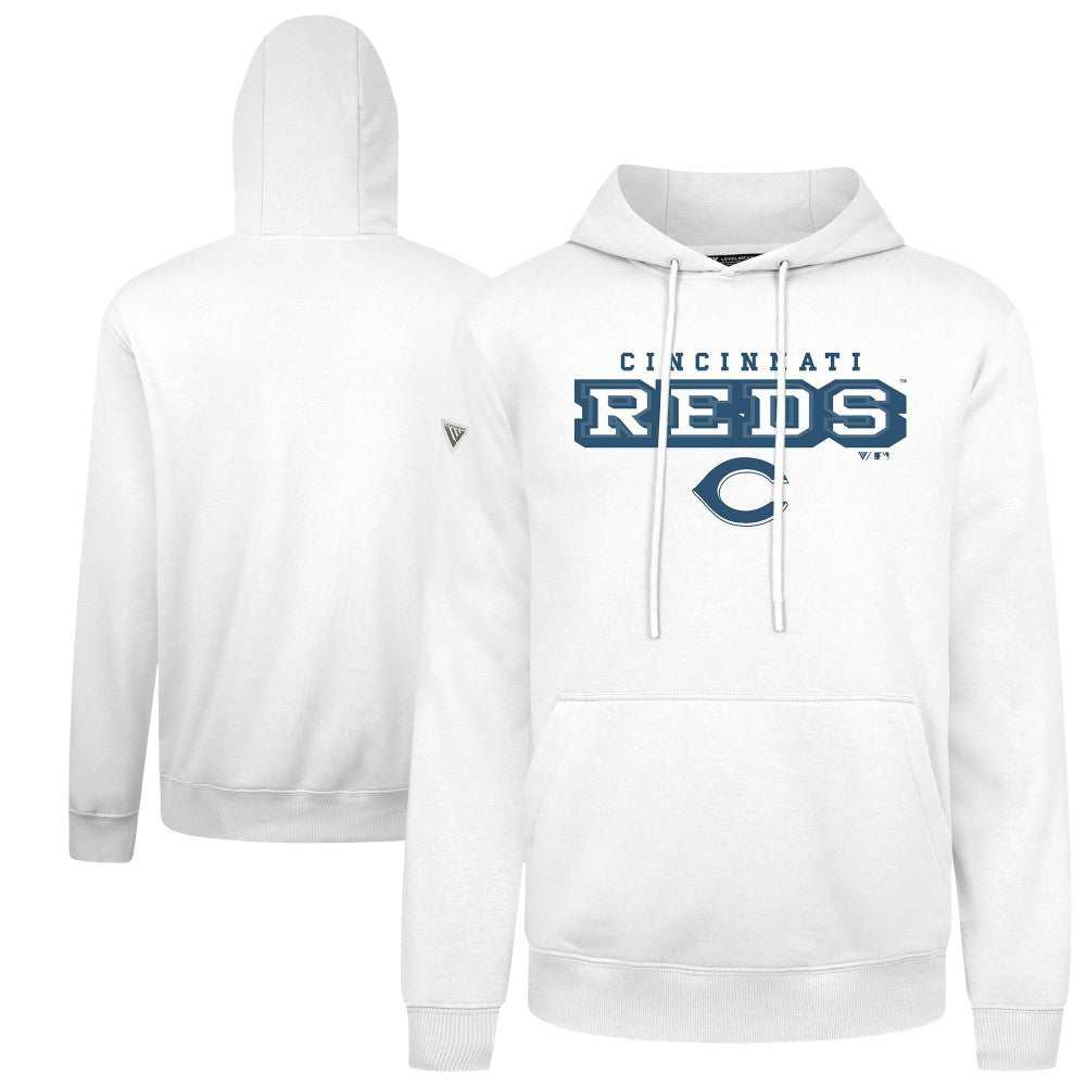Cincinnati Reds Levelwear Podium Hoodie - White