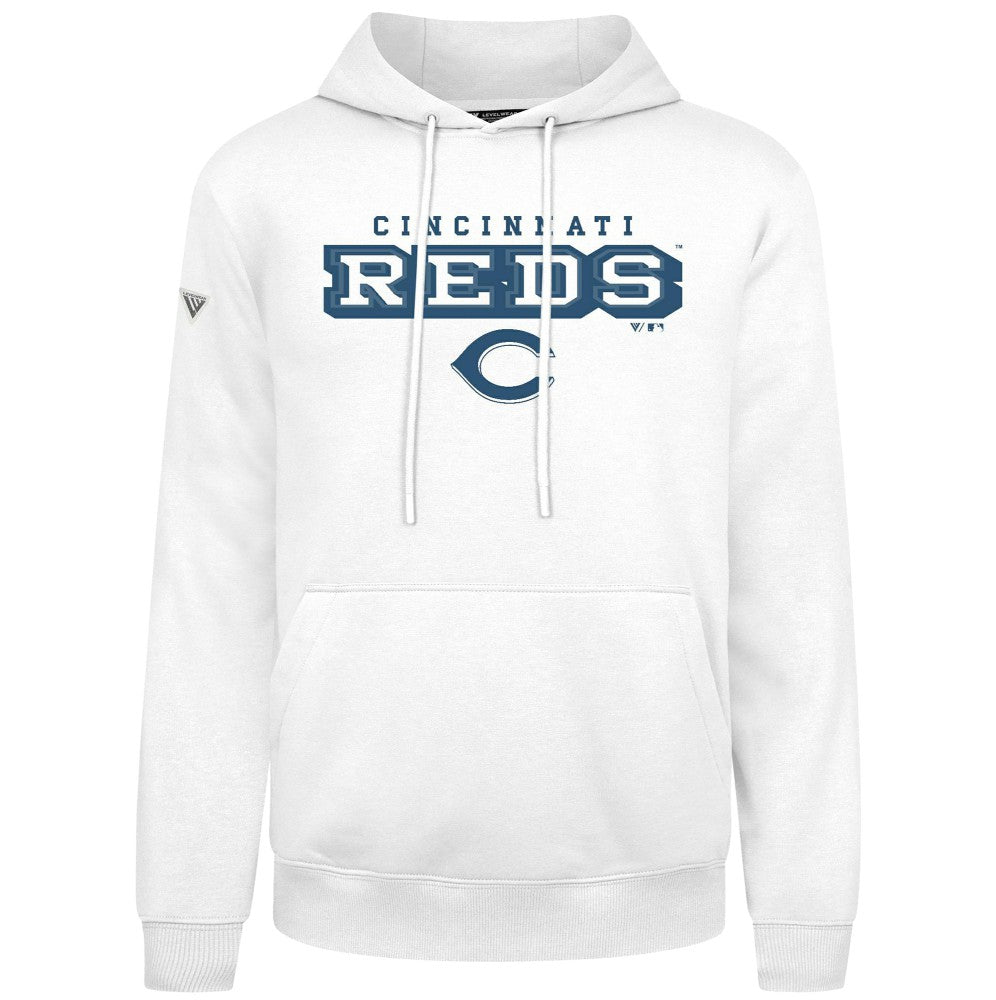 Cincinnati Reds Levelwear Podium Hoodie - White