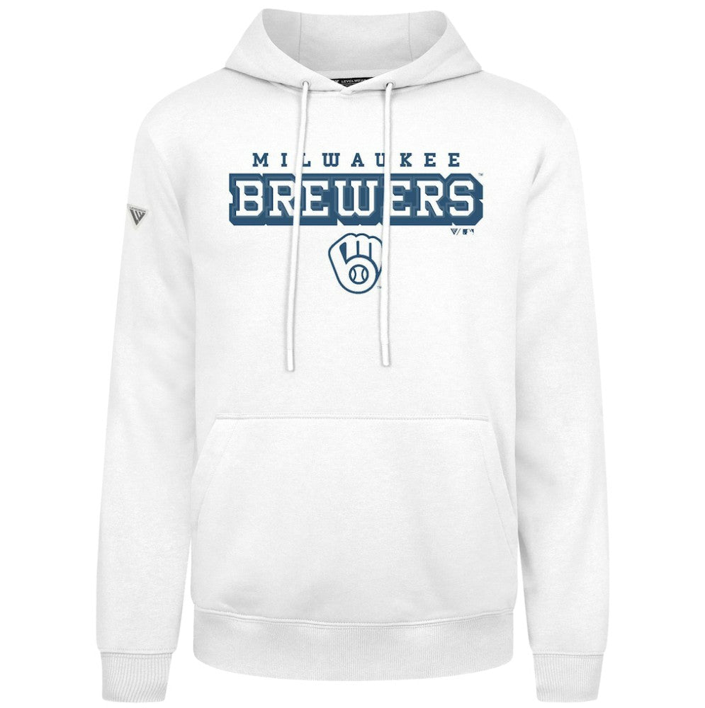 Milwaukee Brewers Levelwear Podium Hoodie - White