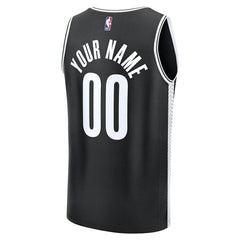 Brooklyn Nets Fast Break Custom Jersey - Icon Edition - Black | Fanatics shop