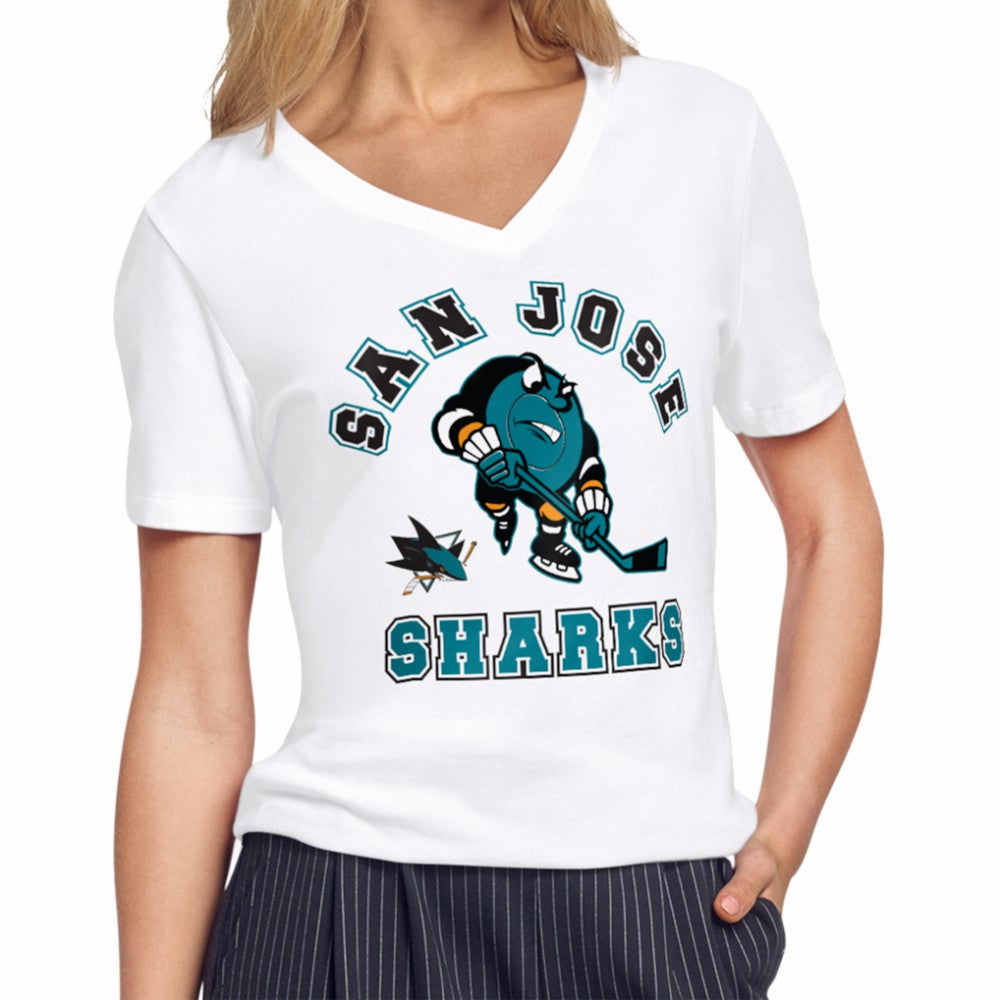 San Jose Sharks Starter Women's Tough Puck T-Shirt