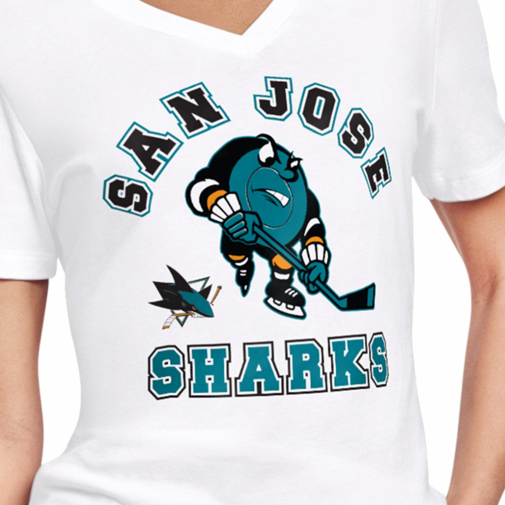 San Jose Sharks Starter Women's Tough Puck T-Shirt