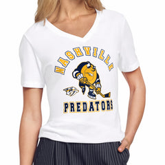 Nashville Predators Starter Women's Tough Puck T-Shirt