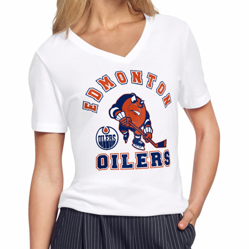 Edmonton Oilers Starter Women's Tough Puck T-Shirt