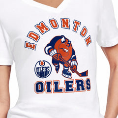 Edmonton Oilers Starter Women's Tough Puck T-Shirt