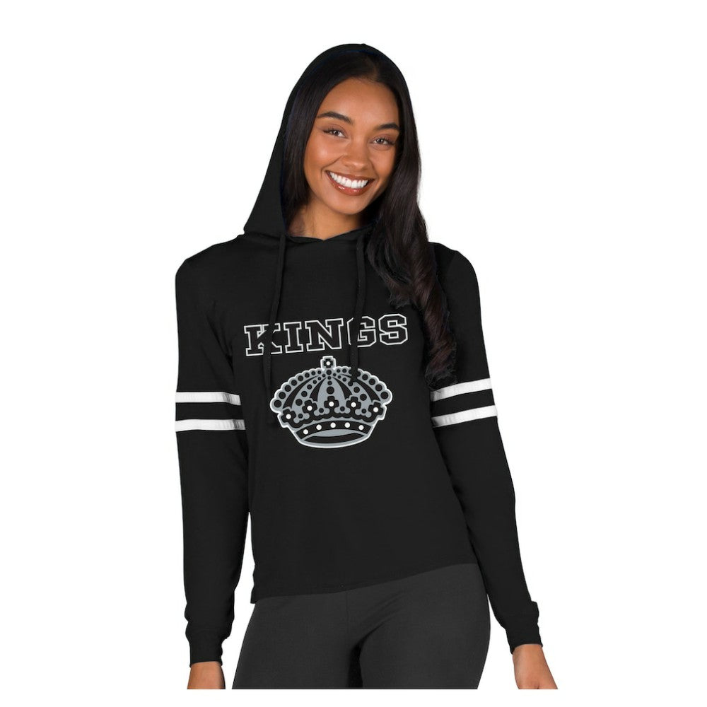 Los Angeles Kings Concepts Sport Women's Marathon Long-Sleeve Hooded T-Shirt