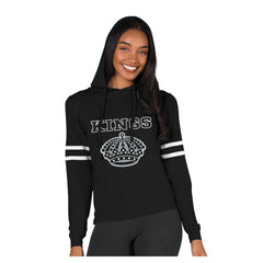 Los Angeles Kings Concepts Sport Women's Marathon Long-Sleeve Hooded T-Shirt