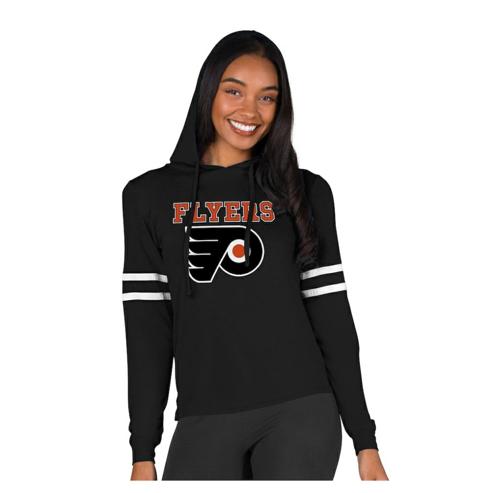 Philadelphia Flyers Concepts Sport Women's Marathon Long-Sleeve Hooded T-Shirt