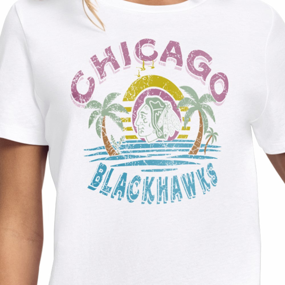 Chicago Blackhawks Starter Women's Tonal Beach T-Shirt