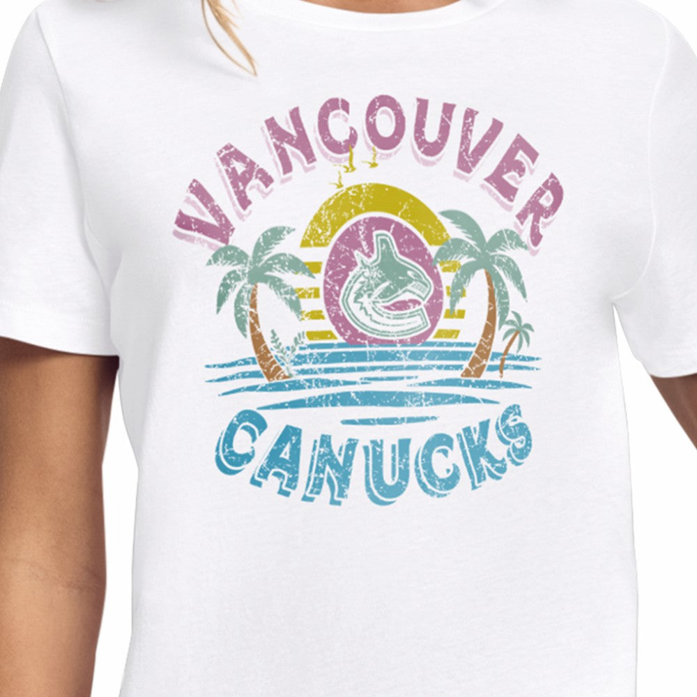 Vancouver Canucks Starter Women's Tonal Beach T-Shirt