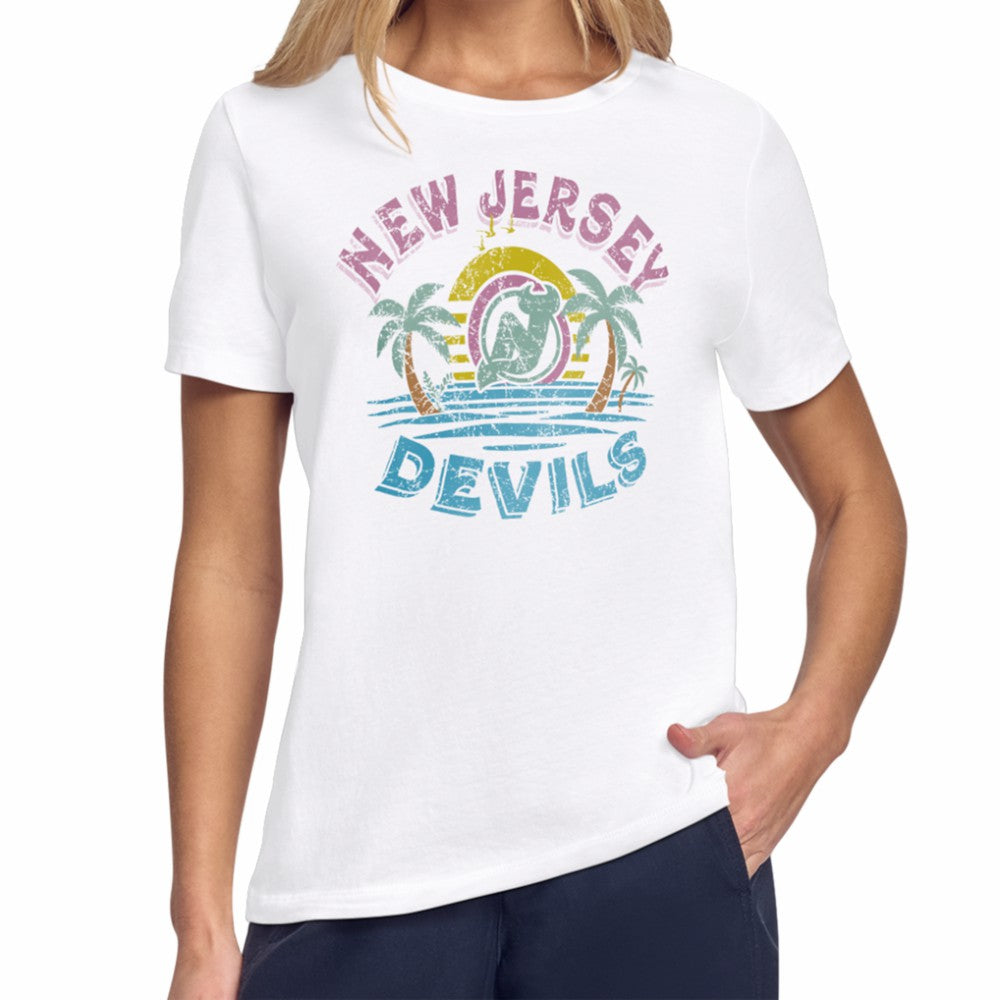 New Jersey Devils Starter Women's Tonal Beach T-Shirt