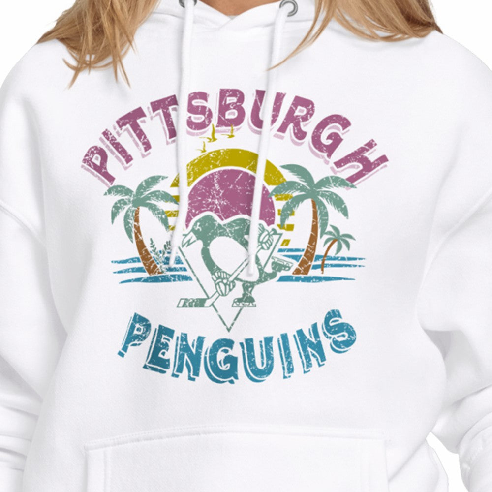 Pittsburgh Penguins Starter Women's Tonal Beach Hoodie
