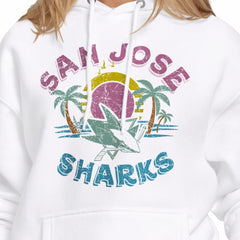 San Jose Sharks Starter Women's Tonal Beach Hoodie