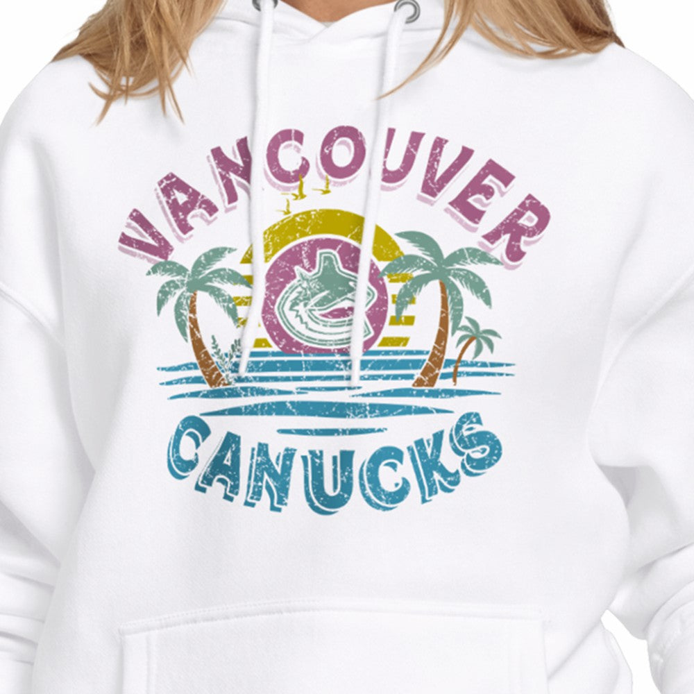 Vancouver Canucks Starter Women's Tonal Beach Hoodie