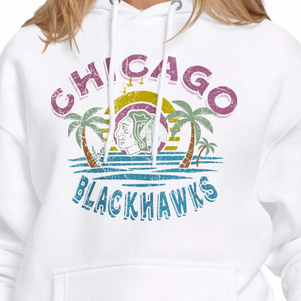 Chicago Blackhawks Starter Women's Tonal Beach Hoodie