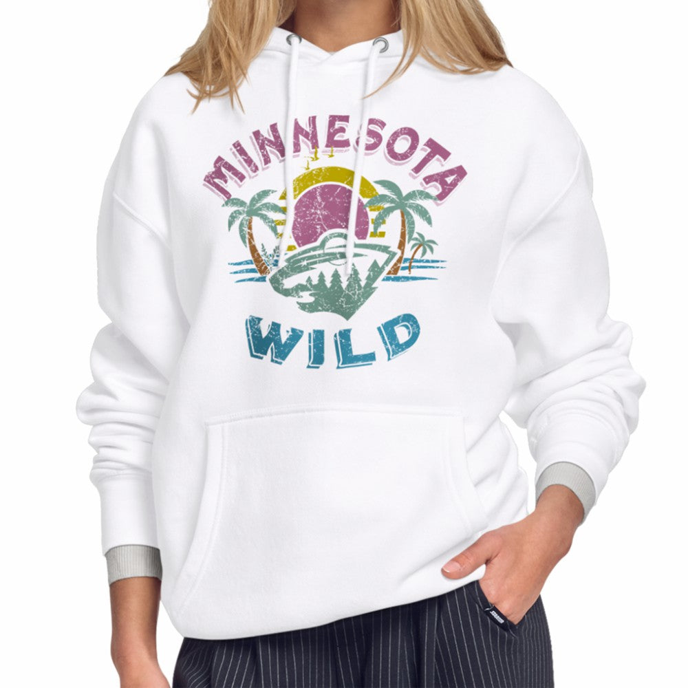 Minnesota Wild Starter Women's Tonal Beach Hoodie