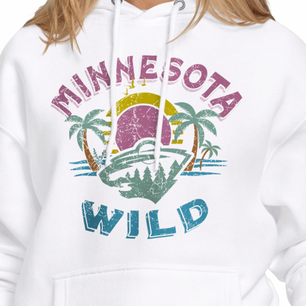 Minnesota Wild Starter Women's Tonal Beach Hoodie