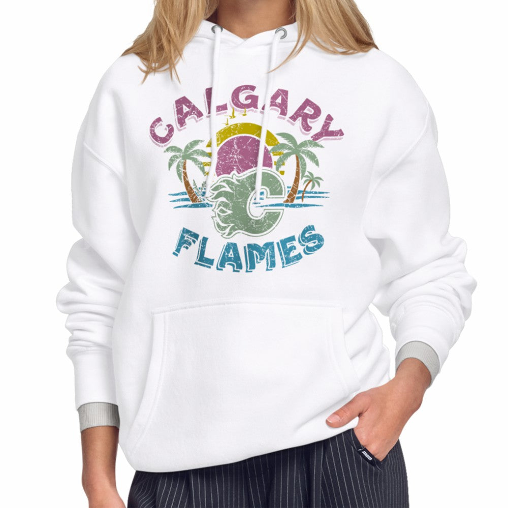 Calgary Flames Starter Women's Tonal Beach Hoodie