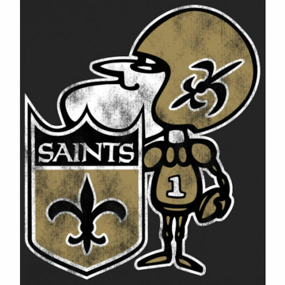 NFL New Orleans Saints Throwback Logo Pullover Hoodie