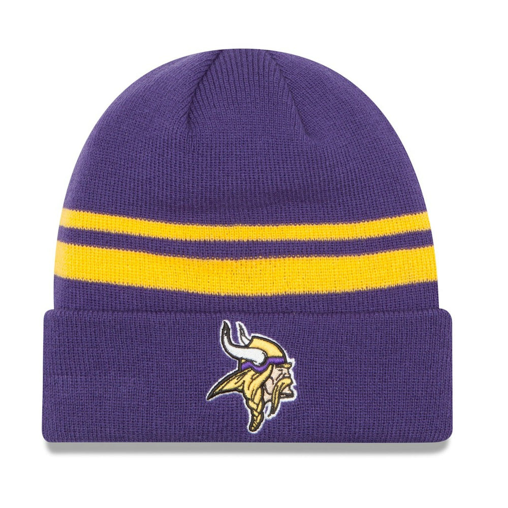 NFL Minnesota Vikings Team Stripe Cuffed Knit Hat