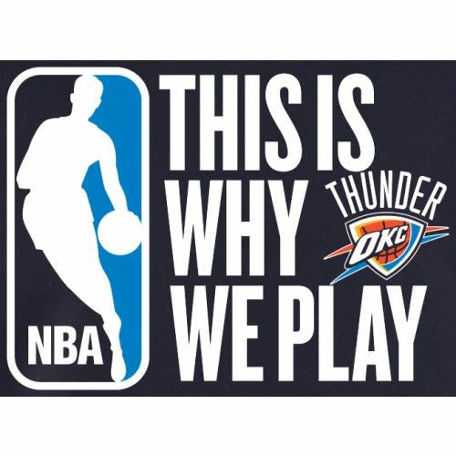 Oklahoma City Thunder This Is Why We Play Pullover Hoodie - Navy outlet