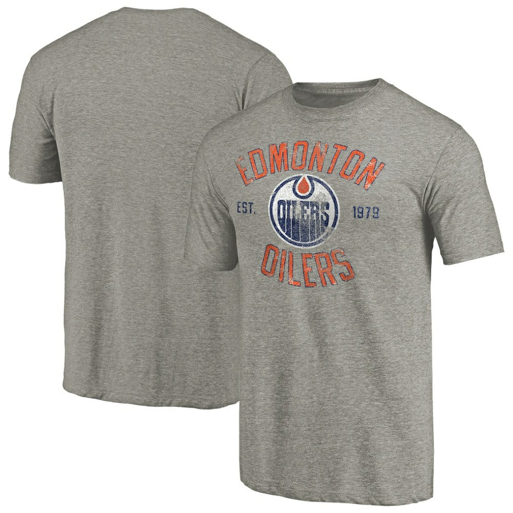 Edmonton Oilers Heritage Tri-Blend T-Shirt