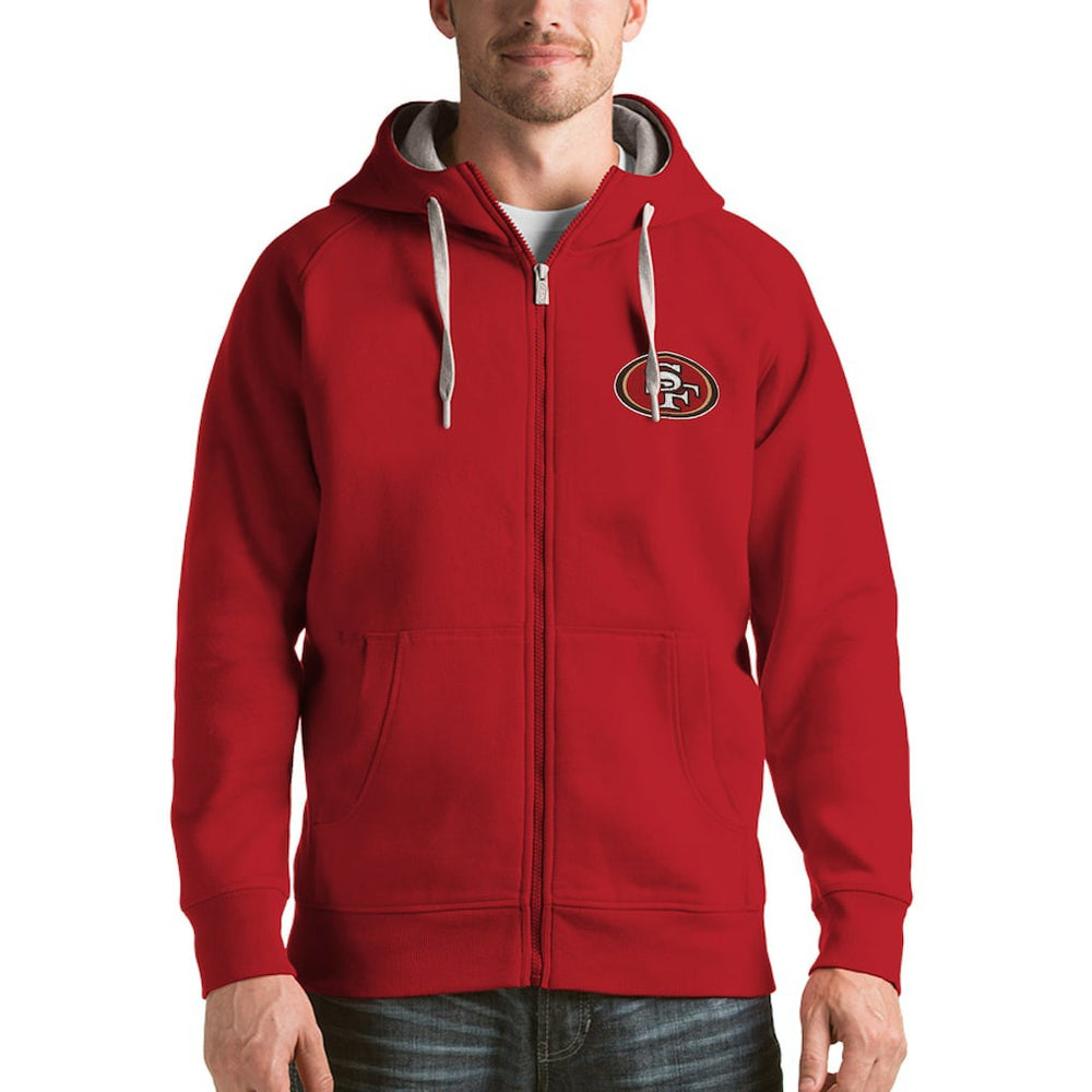 NFL San Francisco 49ers Antigua Victory Full-Zip Hoodie